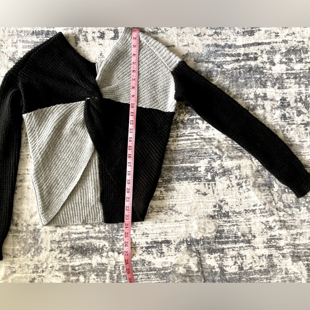 Women's Criss Cross V-Neck Sweaters Long Sleeve Wrap Front Pullover Size 3-5 - Picture 4 of 8
